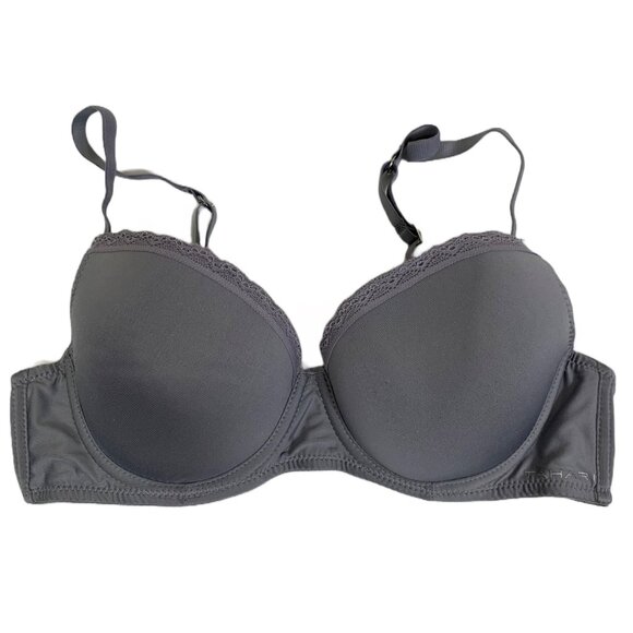 Tahari Grey Underwired Push-up Bra - Size 36B - Picture 1 of 6
